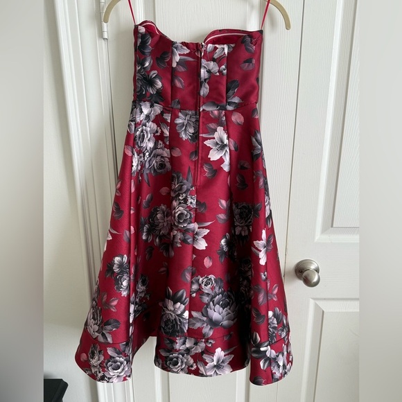 AKIRA Red Strapless Fit and Flare Dress - Picture 3 of 5